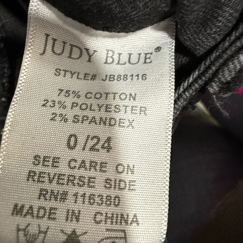 Women's‎ Judy Blue Super Flare Black Jeans 0/24 - Picture 7 of 7